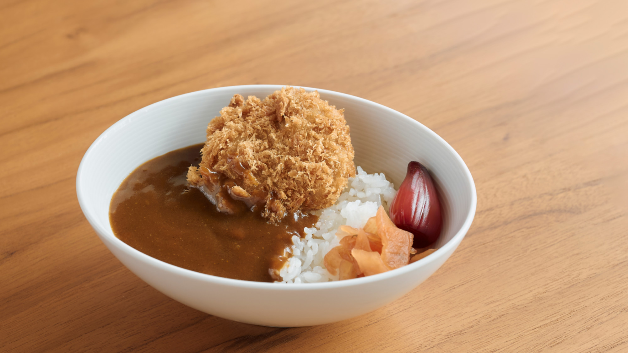 【朝食ビュッフェ】とんかつ新宿さぼてんのとんかつでカツカレーにアレンジ