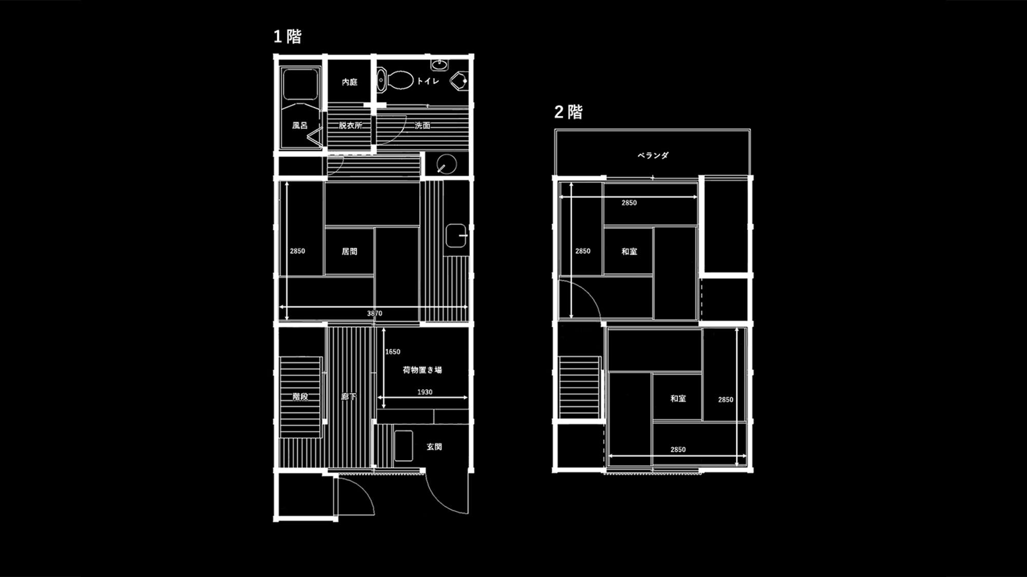 ・＜間取り図＞全て畳のお部屋です。寝室は2Fにございます