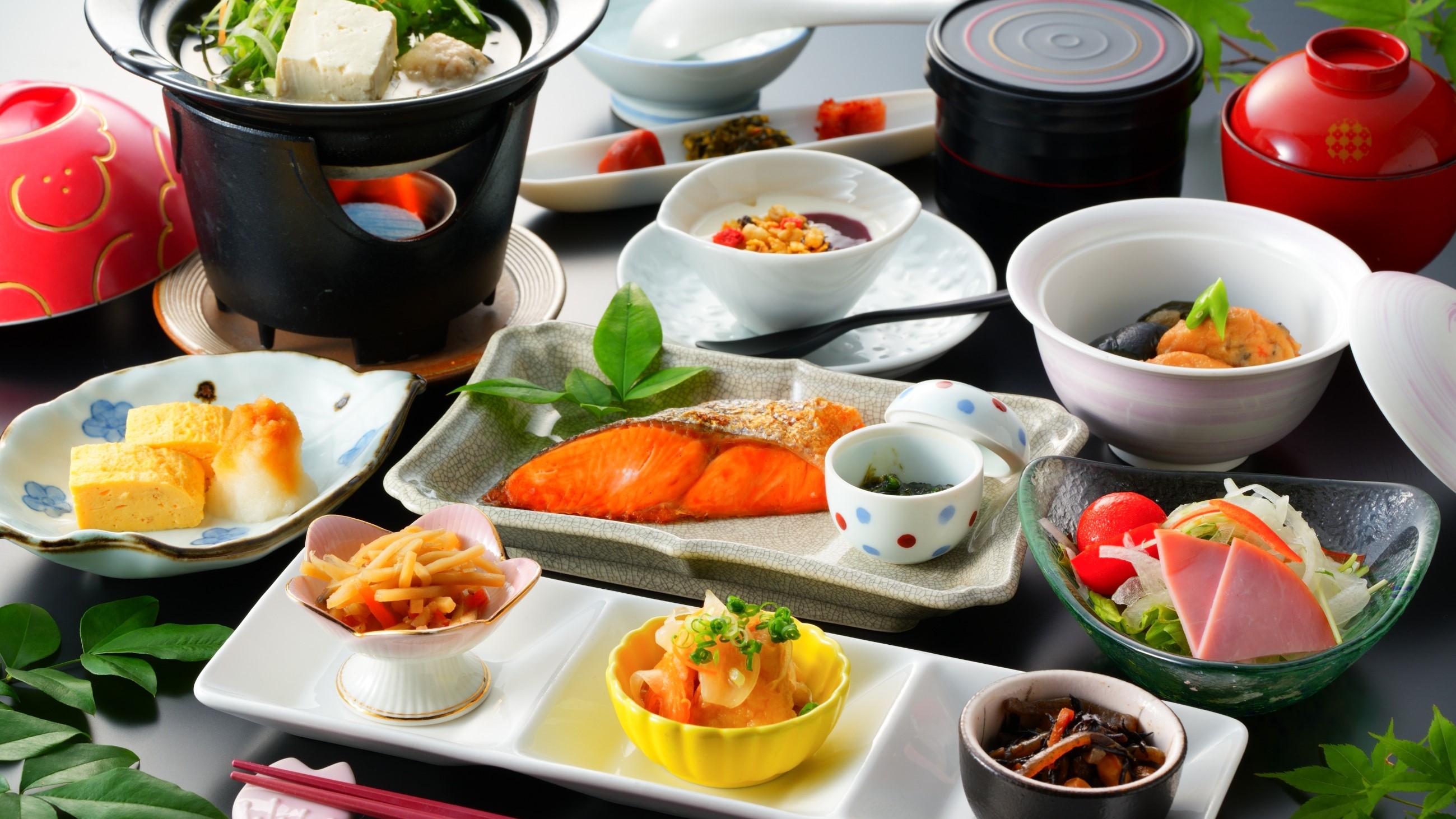 ご朝食の一例です。