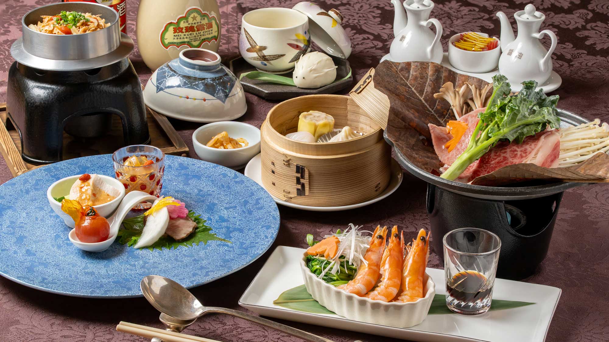 【ひょうご共済会館】夕食｜香港フレンチコース（イメージ）