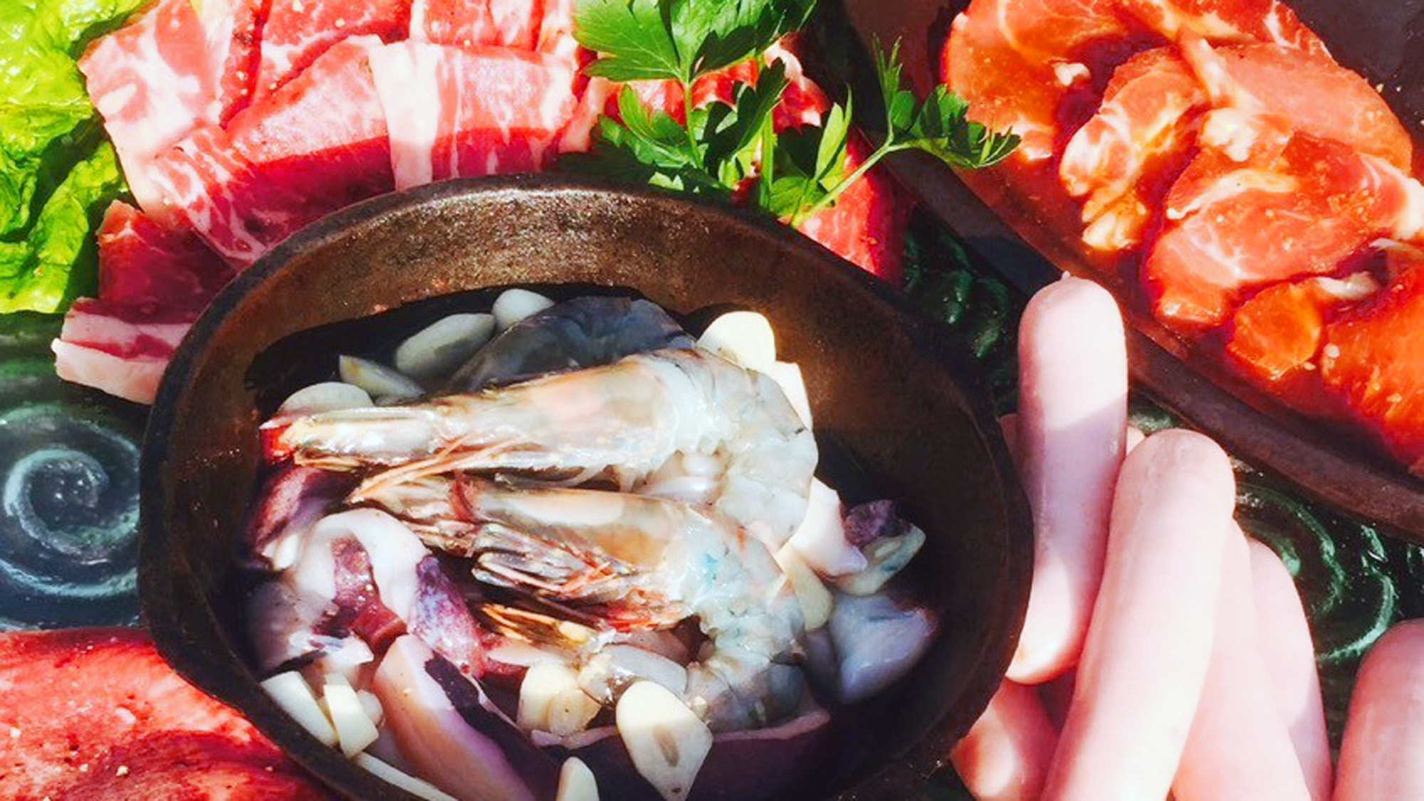 ＃サンセットBBQ　前菜から始まるコース仕立てのＢＢＱ