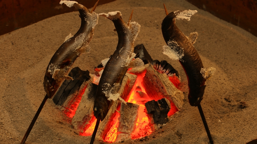 ■岩魚の囲炉裏焼き■