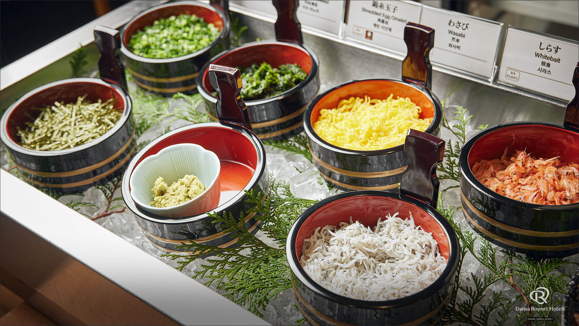 朝食　海鮮丼コーナー