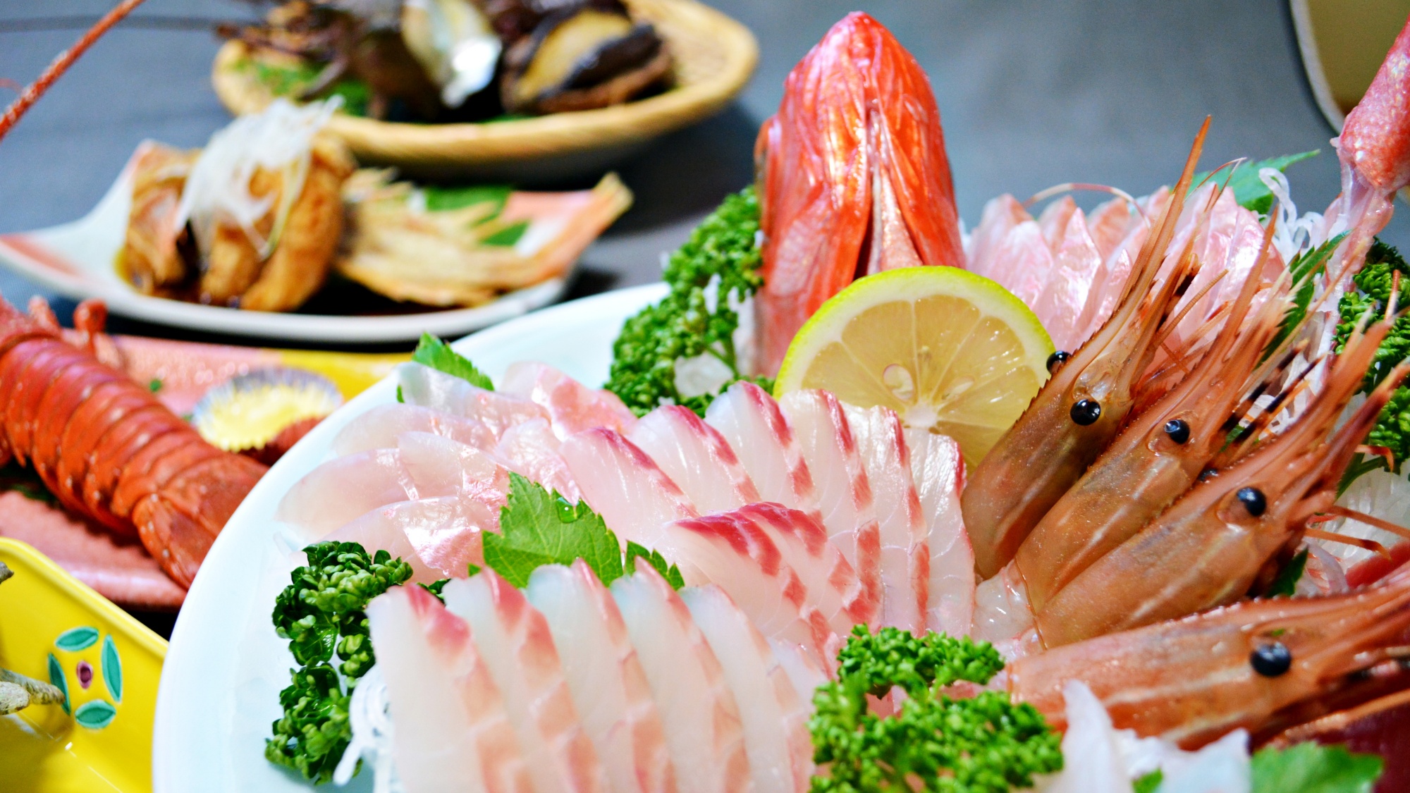 *【料理一例】駿河湾で獲れたばかりの海の幸をご堪能あれ！