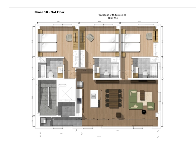 ワンフロアペントハウス　Penthouse 204