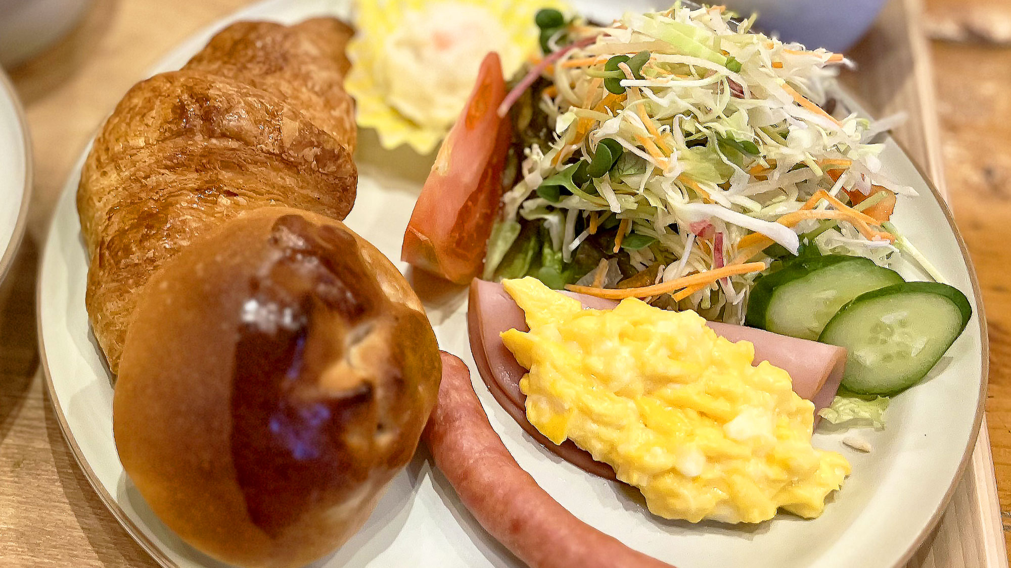 宝泉坊　朝食メニュー　パン