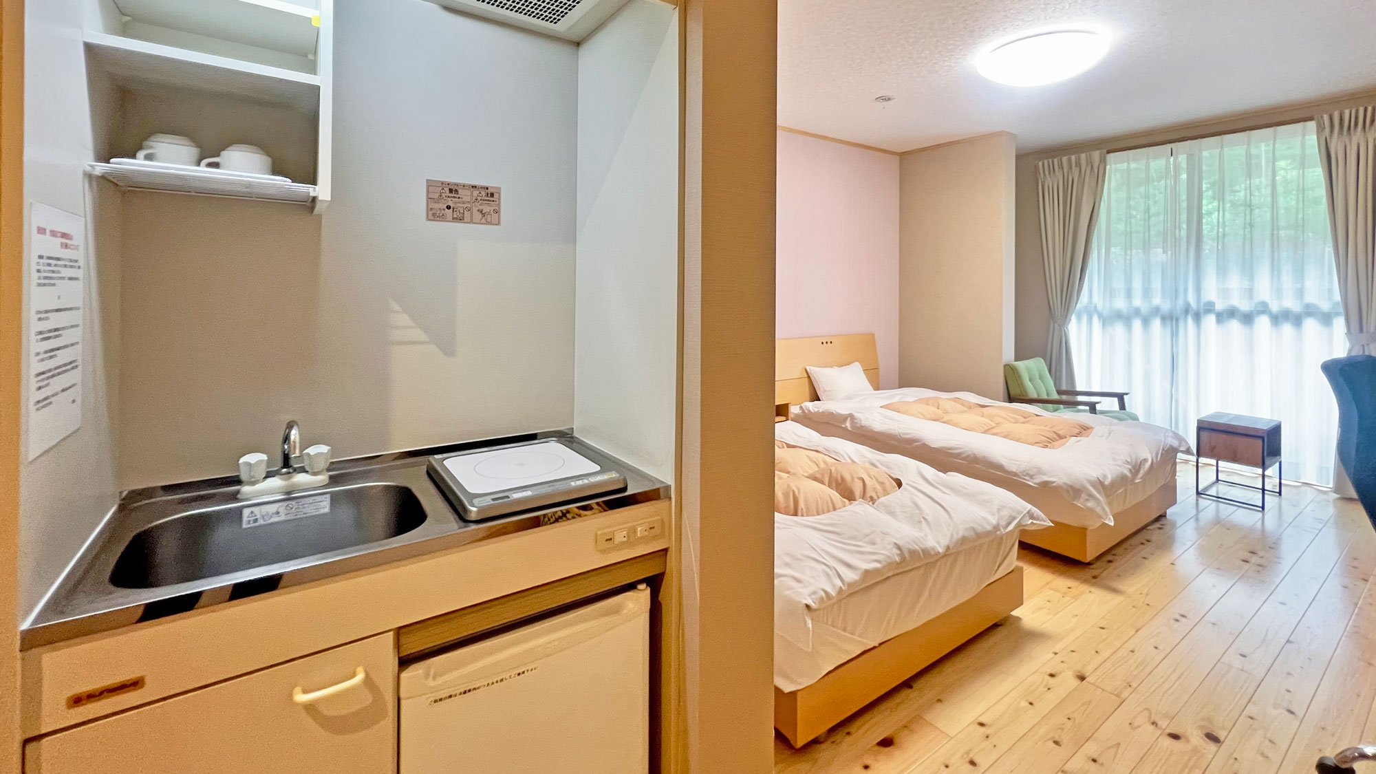 【新館】洋室　ツイン　ミニキッチン