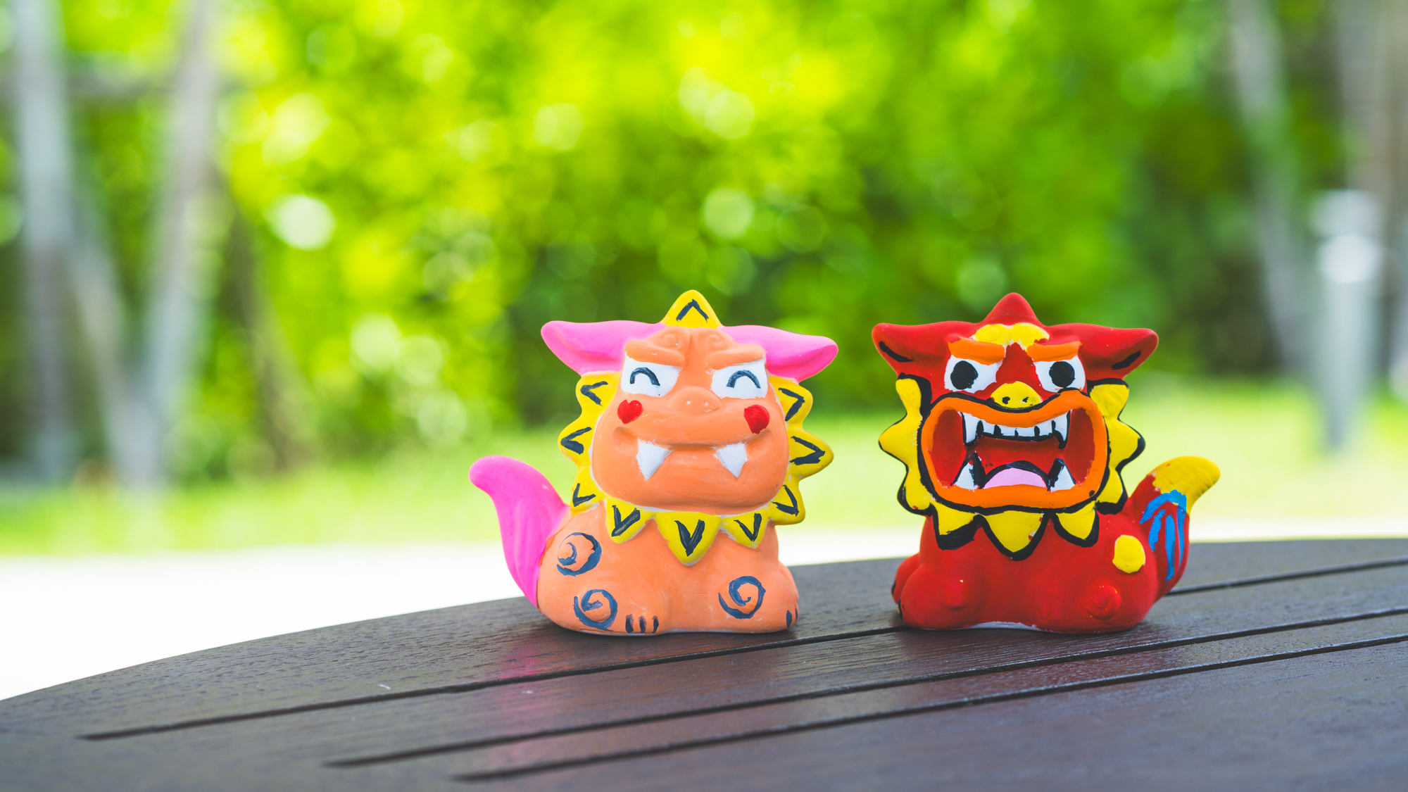 【キッズアクテビティ】粘土で作るシーサーランプ