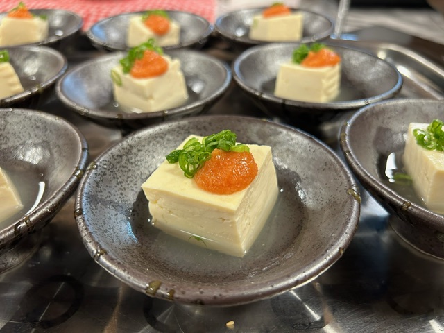 朝食例　明太子豆腐