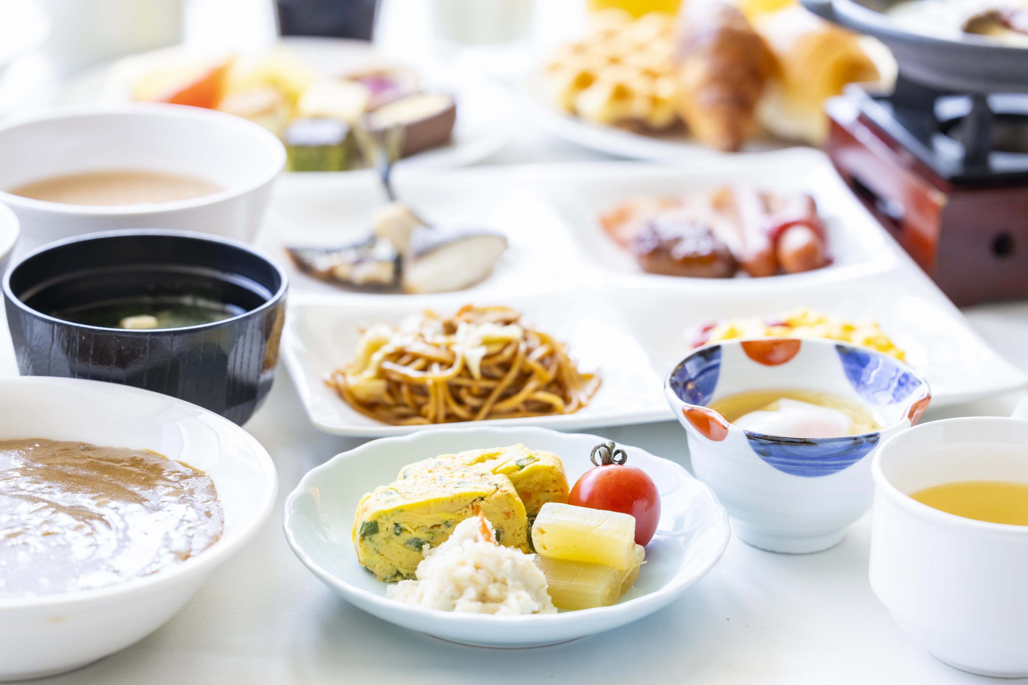 ◆早割・事前決済限定・朝食付◆朝からパワーチャージ♪和洋食朝食バイキング