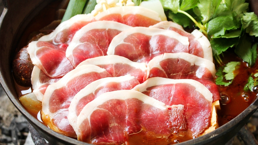 【3/20〜4/26限定】絶品ボタン鍋を堪能【貸切眺望風呂付】