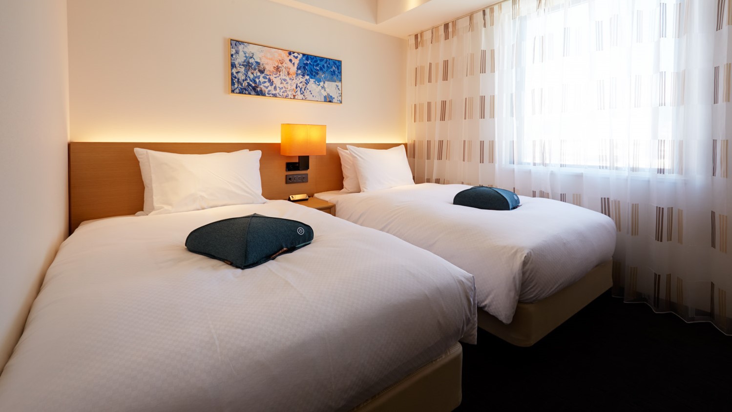 110cm幅のベッド2台を備えた「リラックスツイン」