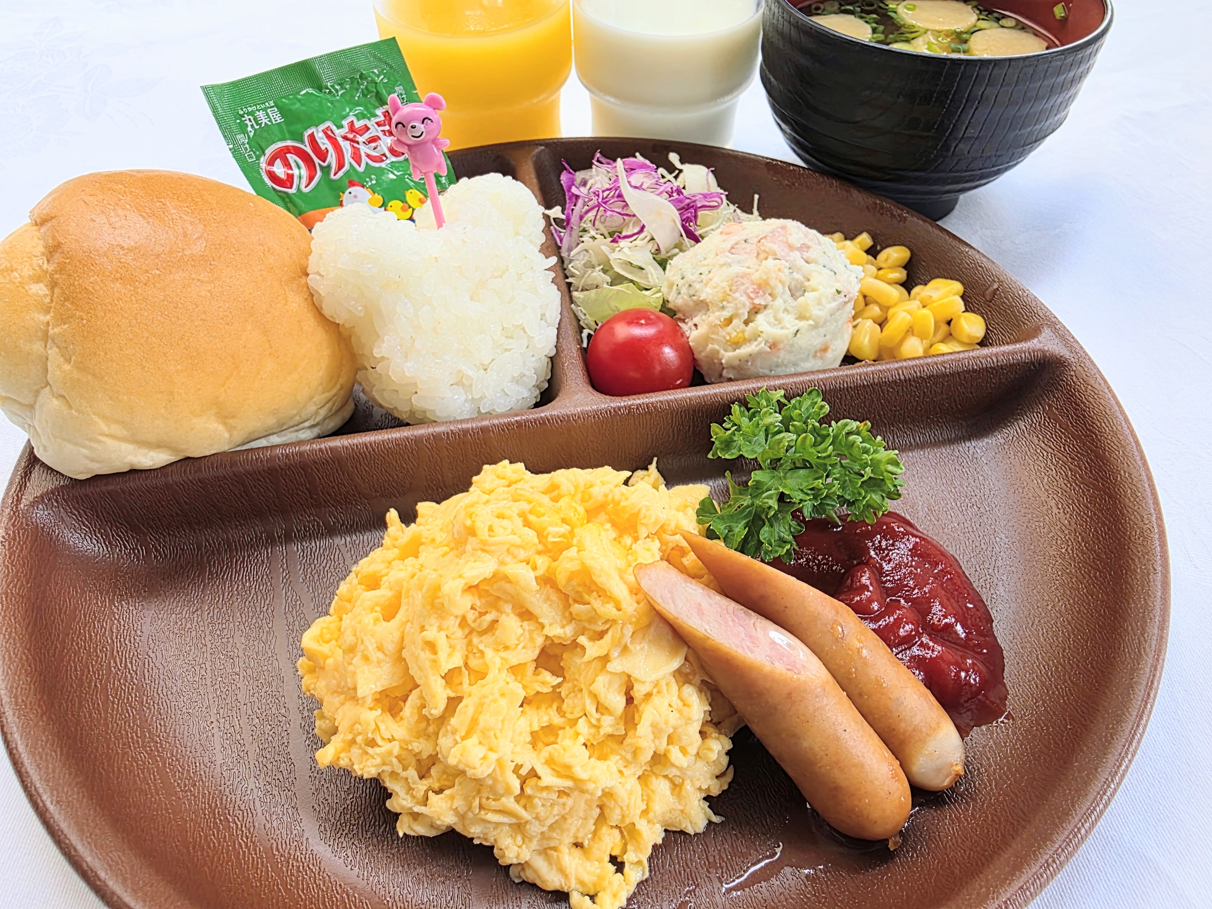 【朝食】小学生低学年前後のお子様向けメニューもございます。
