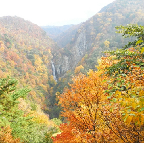 志賀高原、澗満滝。県内一の落差。