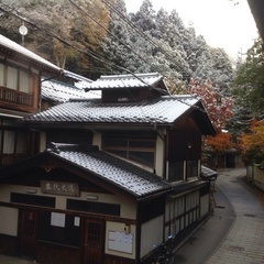 安代大湯 雪景色
