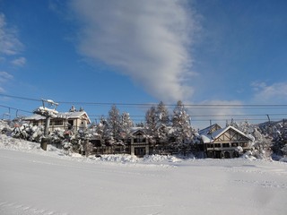 冬季の神鍋ハイランドホテル前