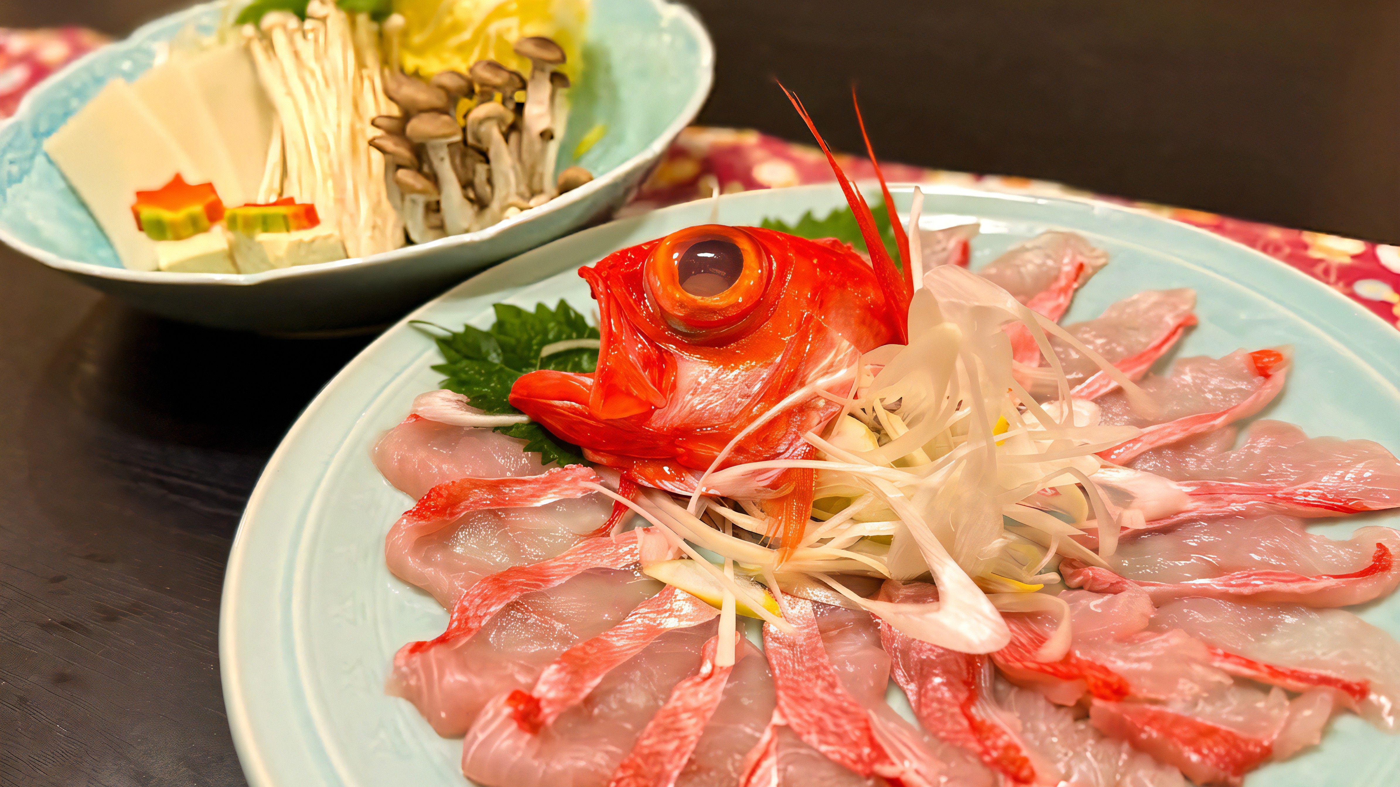 金目鯛しゃぶしゃぶ一例