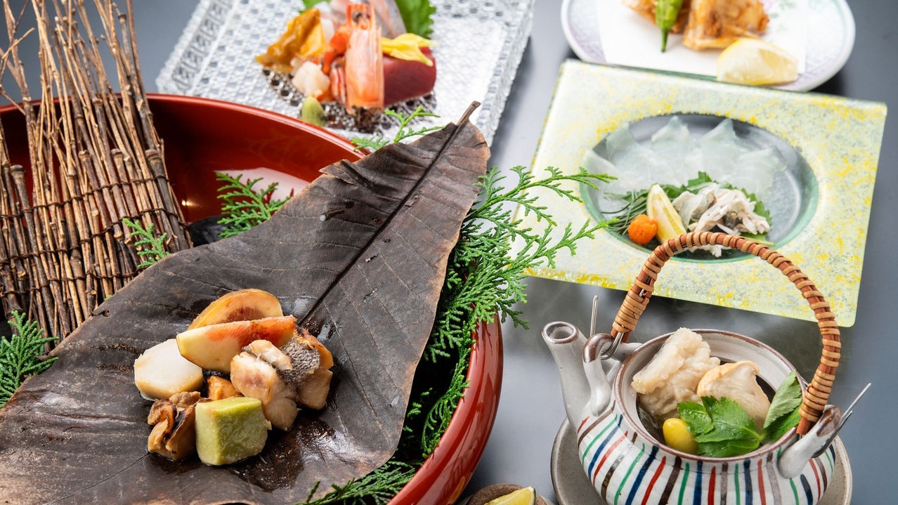 【食事処★贅会席】料理長の匠な技が光る「四季の美食」〜心と技を尽くし旬の食材を合わせた至高〜