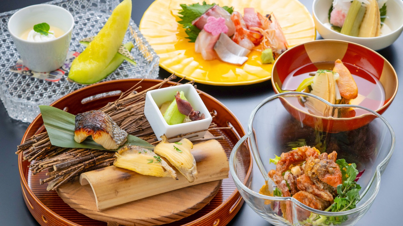 【食事処★贅会席】料理長の匠な技が光る「四季の美食」〜心と技を尽くし旬の食材を合わせた至高〜