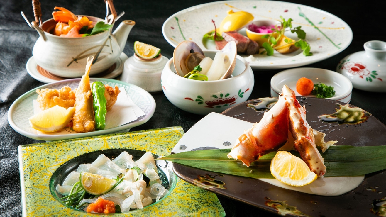 【食事処★贅会席】料理長の匠な技が光る「四季の美食」〜心と技を尽くし旬の食材を合わせた至高〜