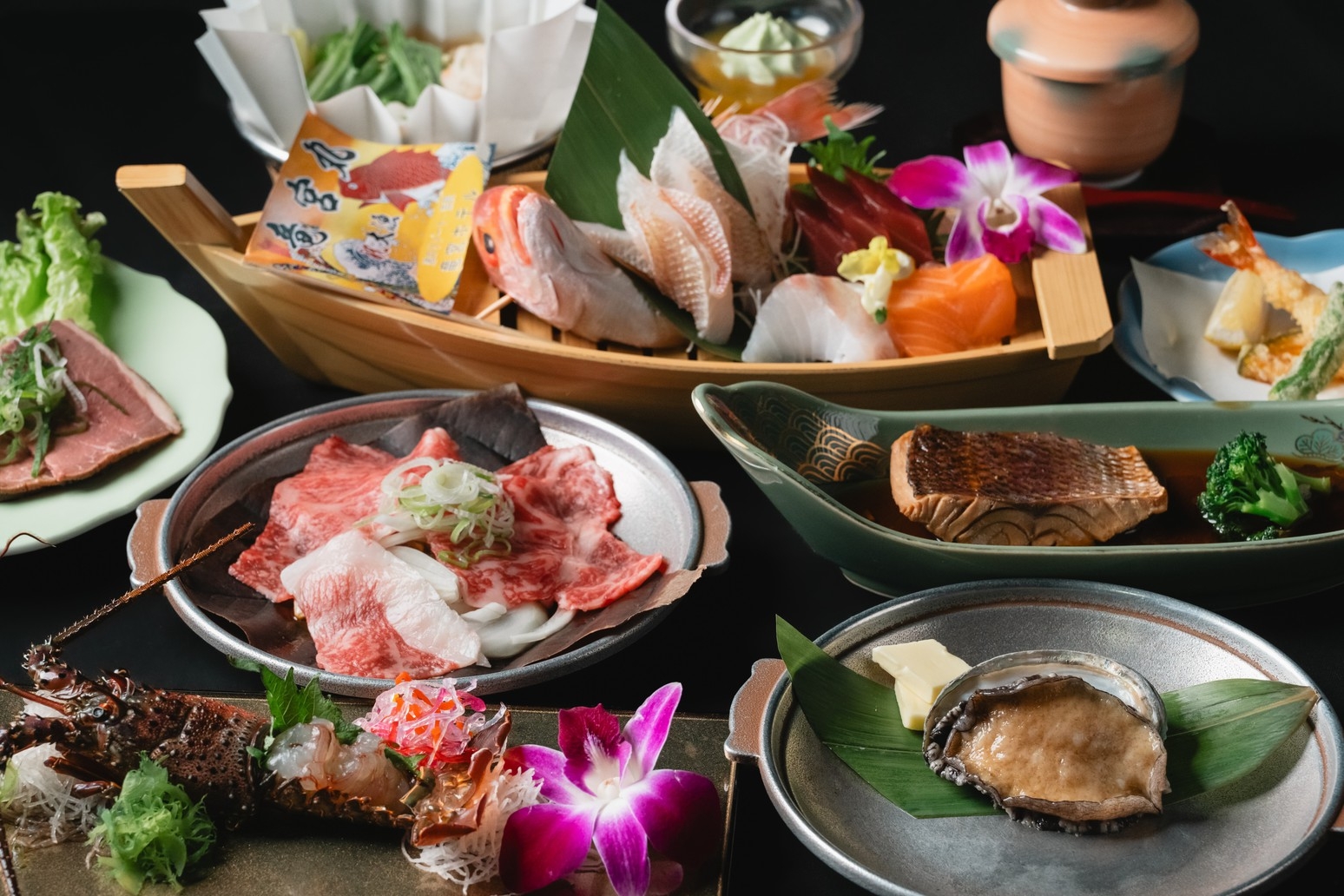 「春の特別価格」贅沢♪伊勢海老・鮑・三河牛付 船盛竜宮丸会席〈部屋食〉