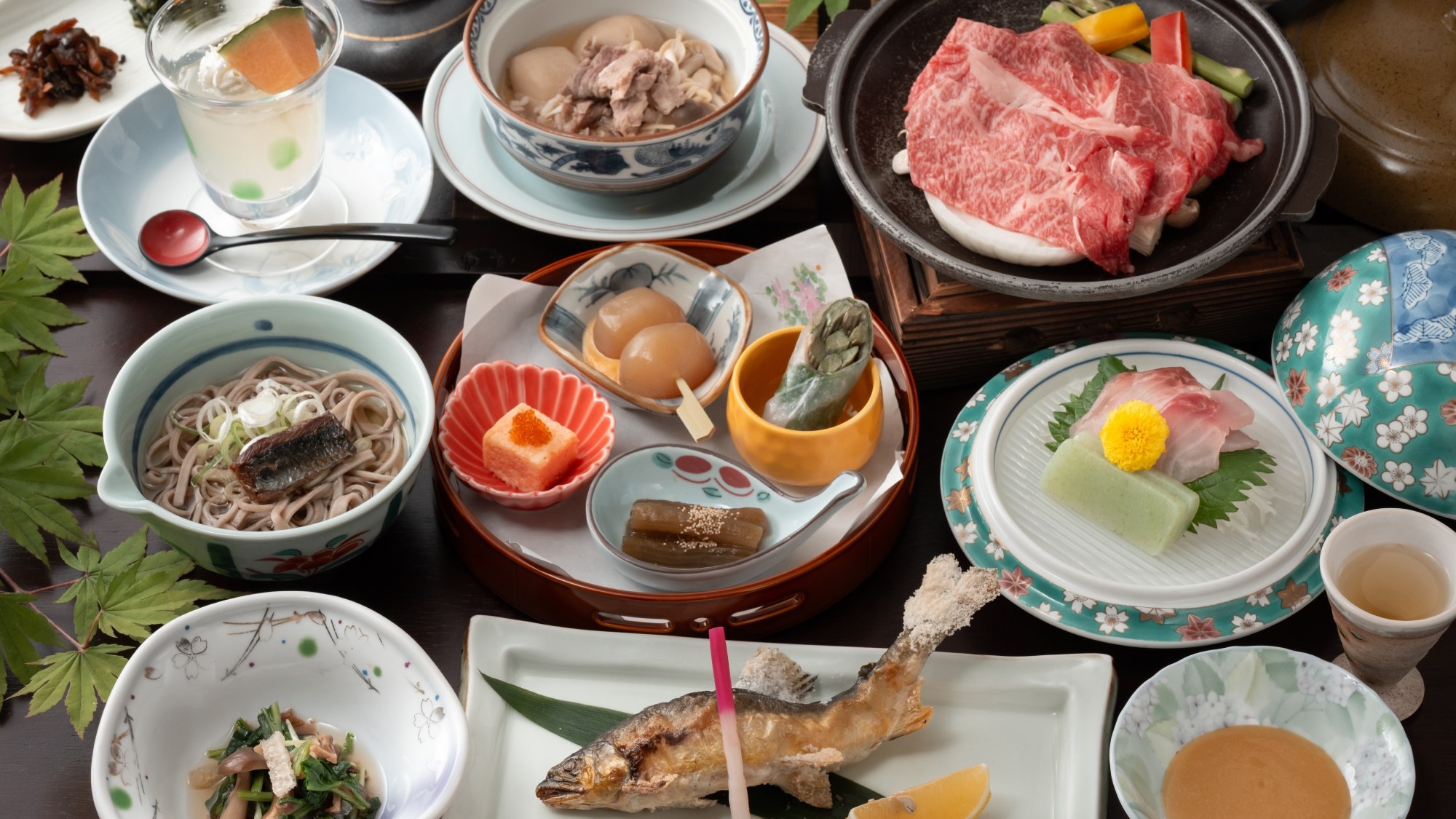 【和食膳プラン】＜ご夕食は量少なめ＞温泉重視の方におすすめーこんこんと湧き出る仙境の湯を心ゆくまで