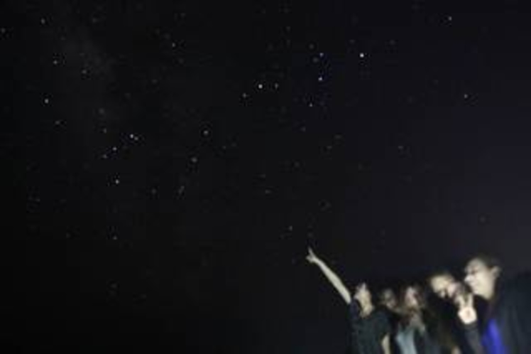 玄関から徒歩1分の星空