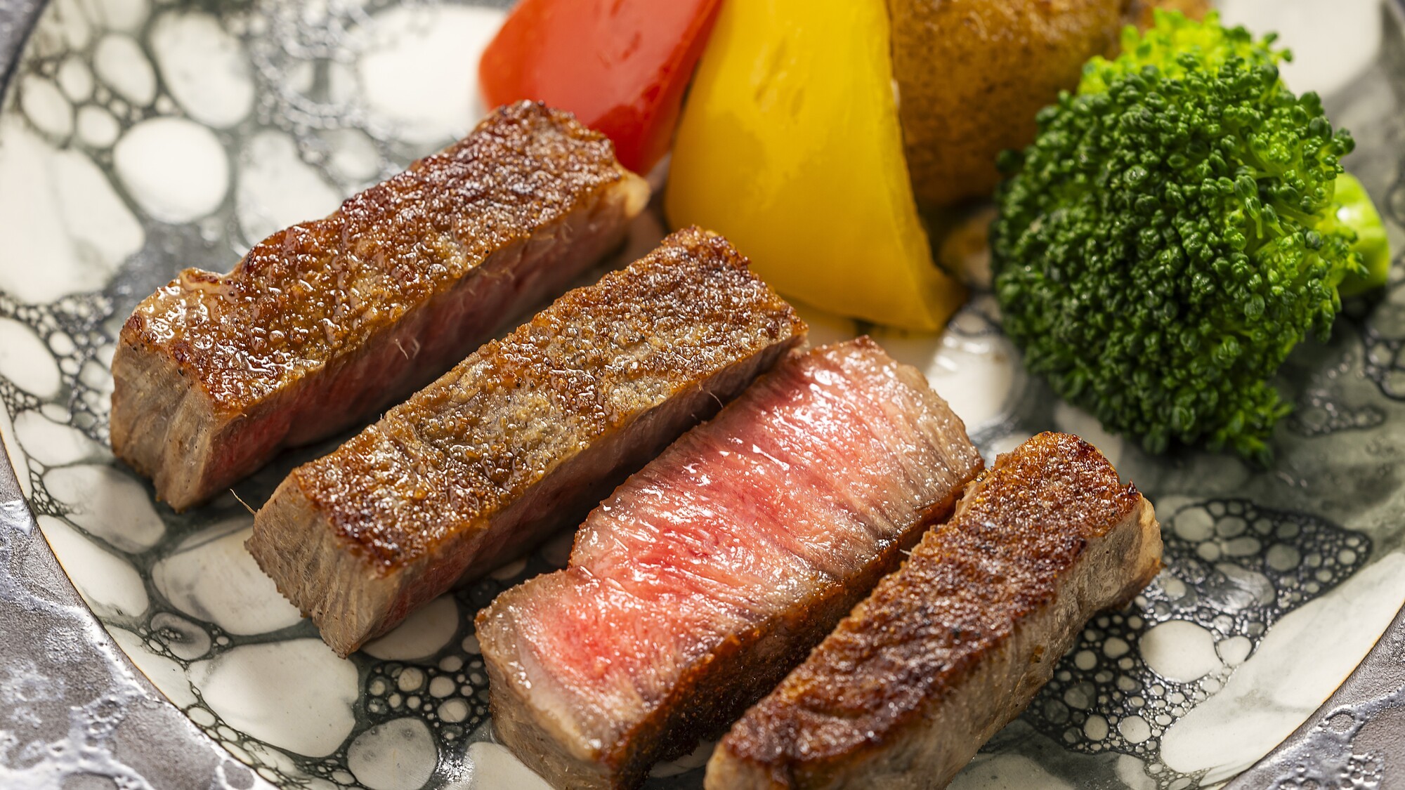 高千穂牛のステーキ