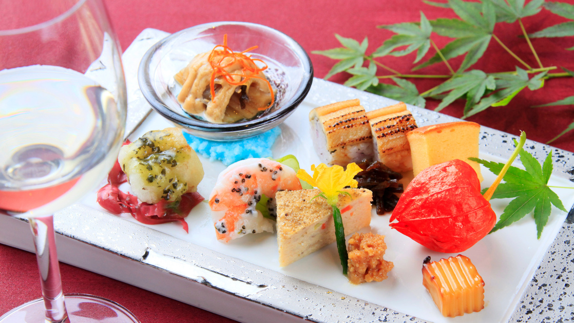 【旬彩】四季折々の旬の食材使った彩り鮮やかな前菜