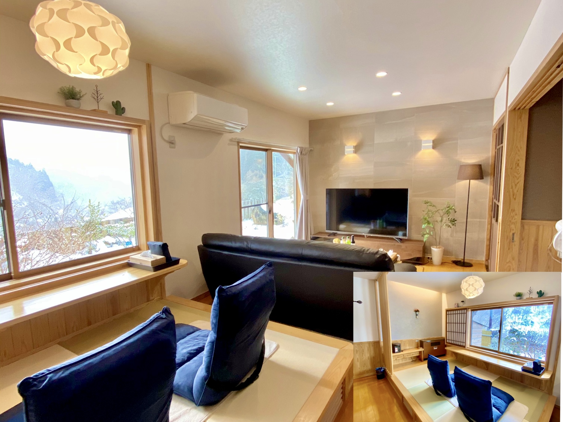 【新館:満足度大幅up↑で好評中】 静寂でモダンなプレミアム和洋室※お部屋からは渓谷を一望できます♪