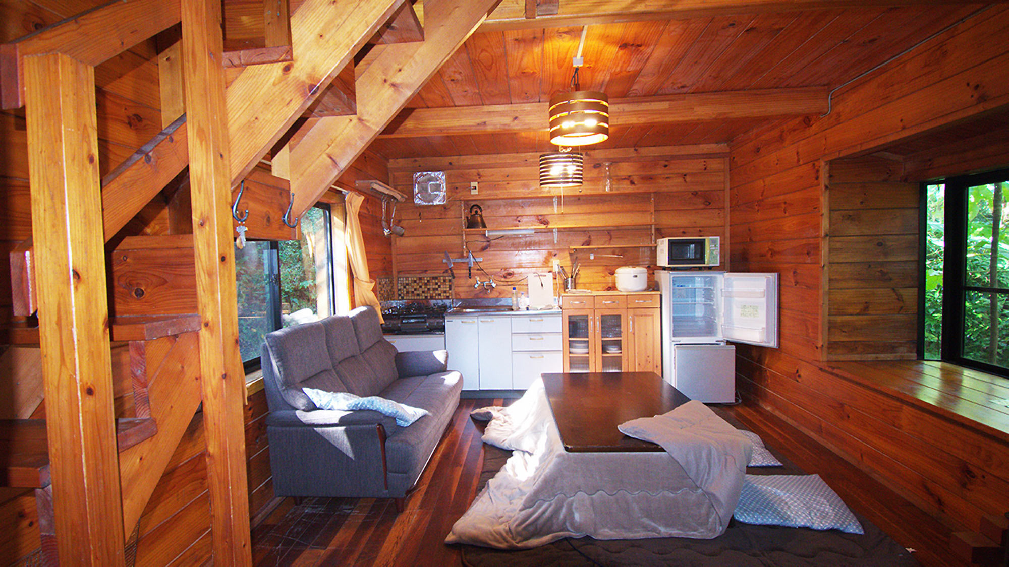 ・【天空ステラハウス】広い専用庭には4人用テント4～5棟の設置が出来ます