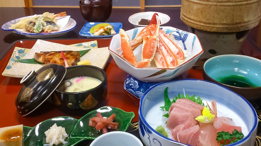 ・切ガニ付きプランご夕食のイメージ