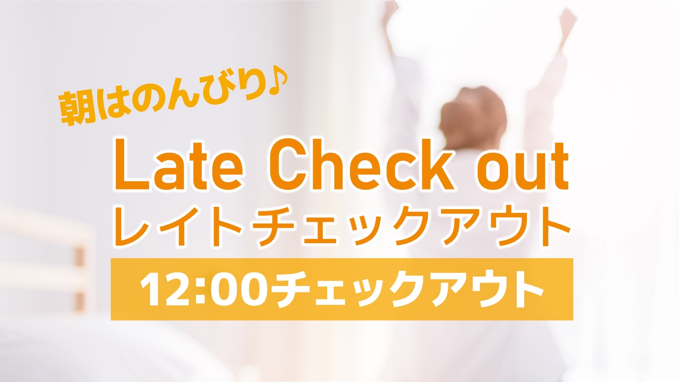 【エースイン松本開業月記念特典A】 ゆっくりお出かけ１２時チェックアウト♪