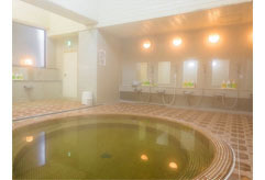 Large communal bath for men and women (24 baths available)