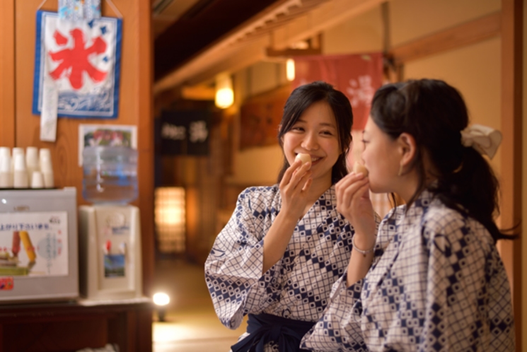 湯上り処で食べられる松之山温泉で作った『湯治卵』(1日数量限定)