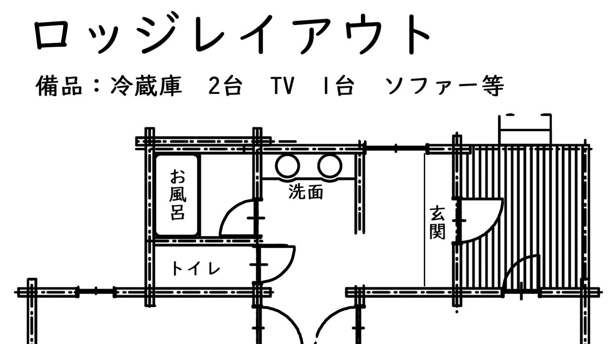 【素泊まり】ロッジで過ごす休日。グループやご家族のご利用におすすめ！