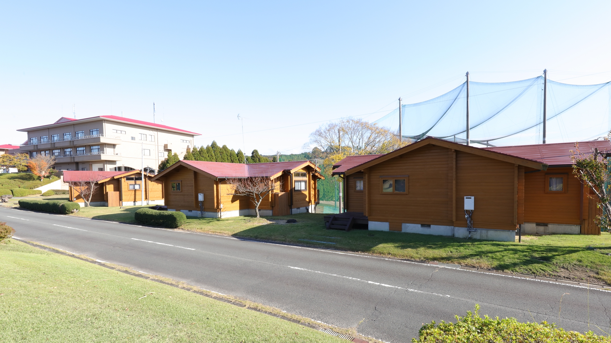 【客室一例】平屋ロッジ外観