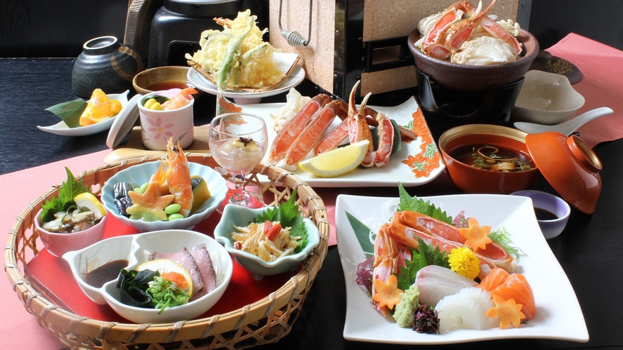 R　期間・数量限定！【日帰り】蟹食べ納め＆いちご狩り味くらべ≪源泉100％天然温泉入浴付≫