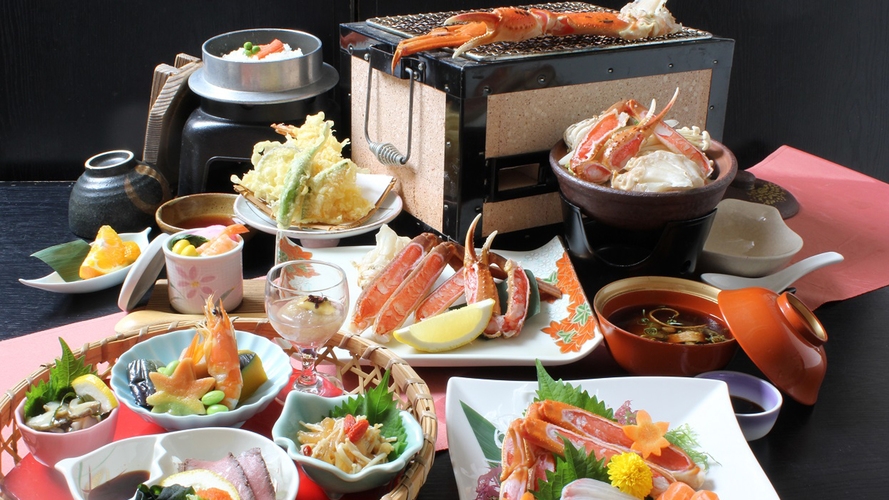 R　期間・数量限定！【日帰り】蟹食べ納め＆いちご狩り味くらべ≪源泉100％天然温泉入浴付≫