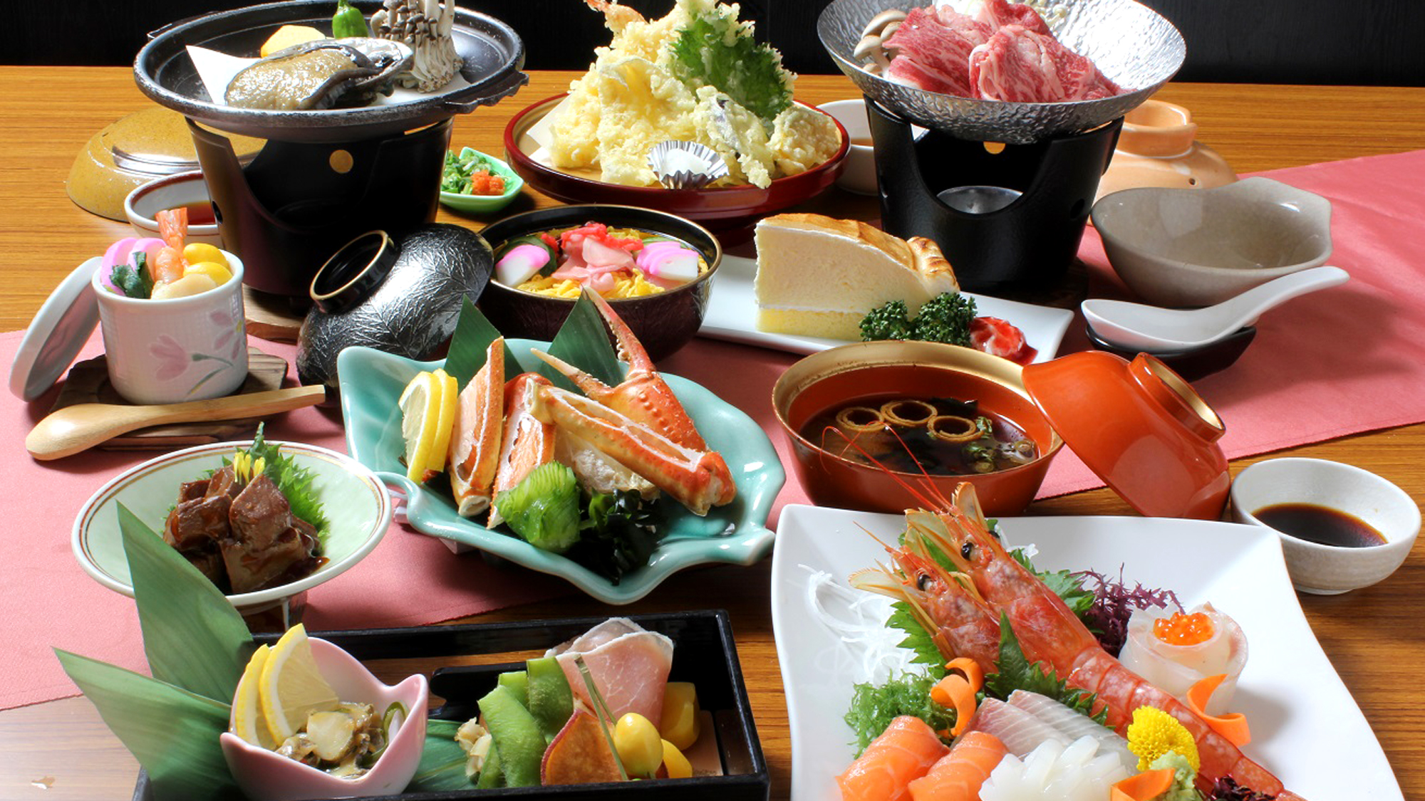 丹後の海山の幸を贅沢にご堪能いただける美食会席（※画像はイメージです）