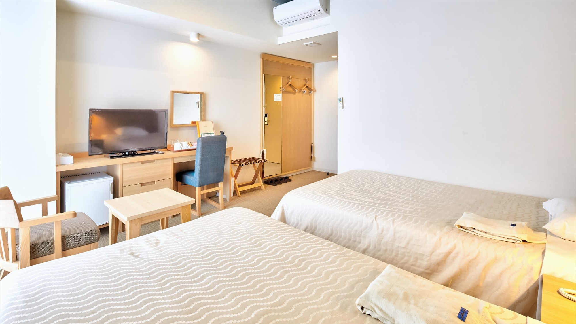 【スタンダードツイン】◆清潔感あふれる空間で、心地よい眠りを。