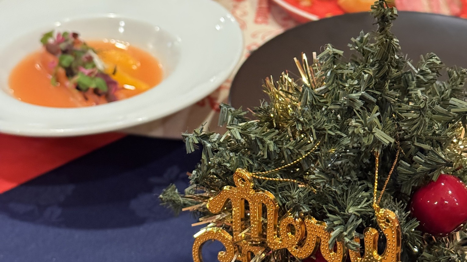 【クリスマス2025／夕食開始20:00〜】ディナーコース付き！13:00チェックアウト無料