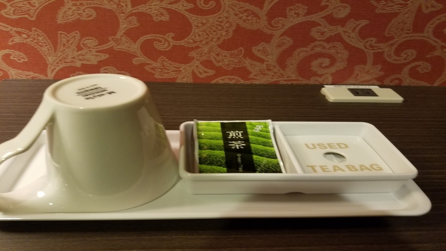 客室備品・マグカップ＆お茶ティーバッグ