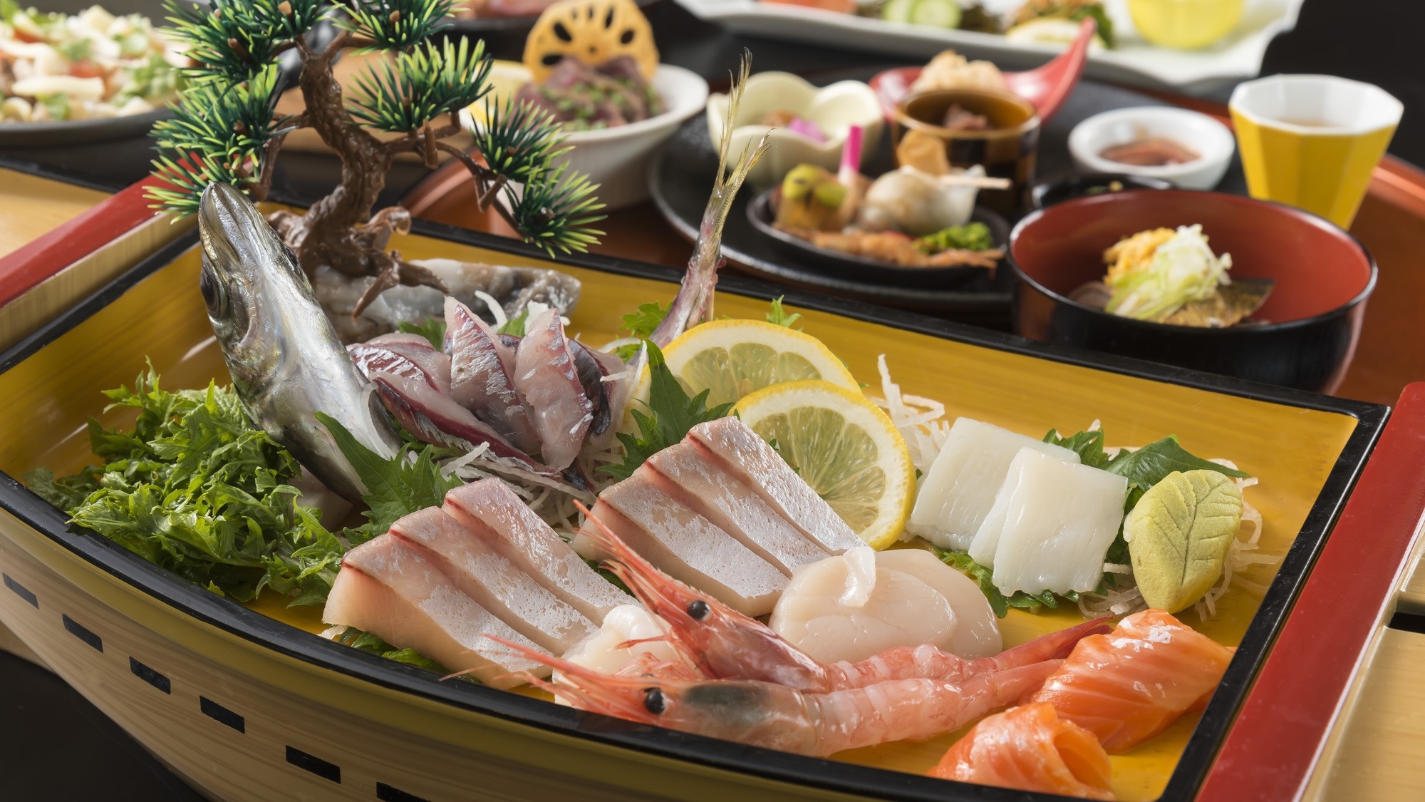 【ノドグロ×はまづる名物”舟盛り”】北陸の旬魚を＜しゃぶしゃぶ＆煮付け＞！ノドグロはお一人様2尾付き