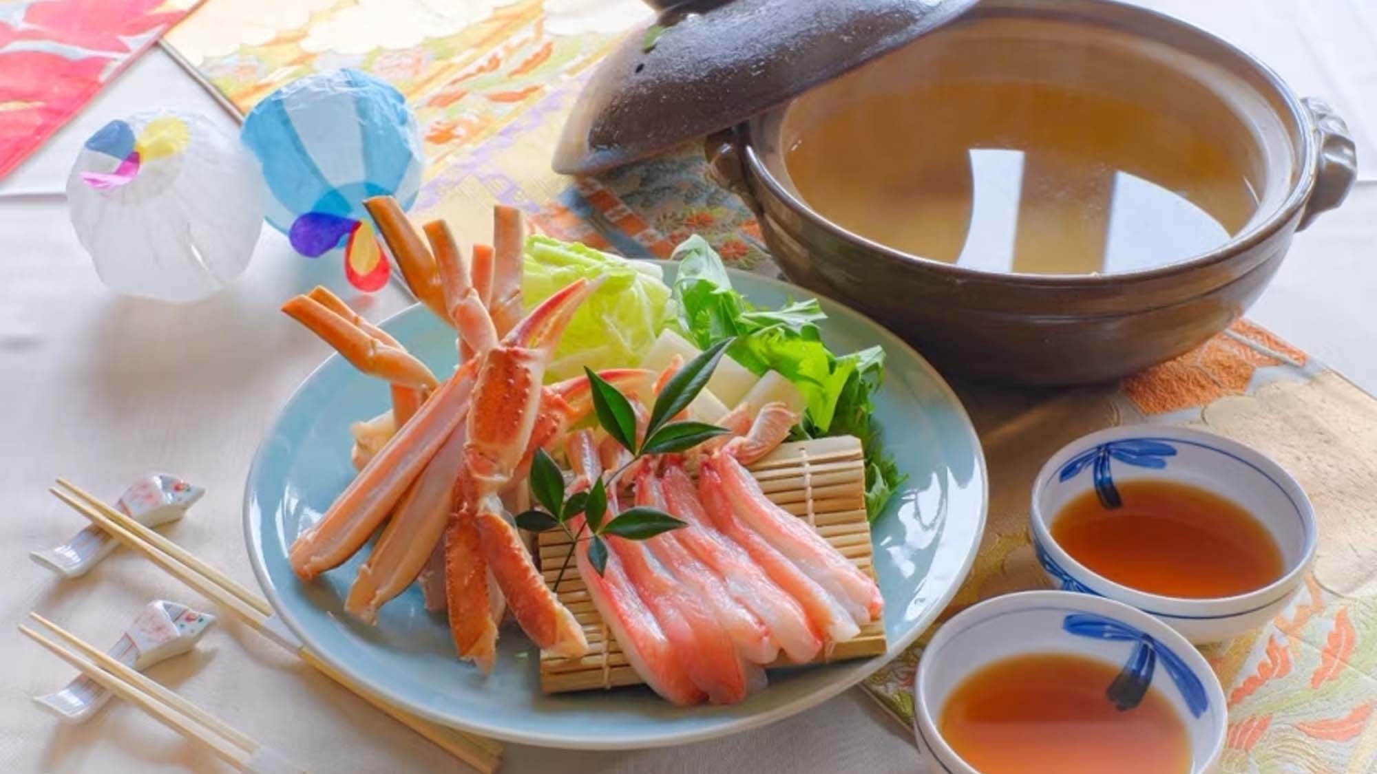 【野々庵】冬の味覚！蟹しゃぶ付野々庵会席を堪能！冬限定特別グルメプラン〜大切な人と味わう美味しい時間