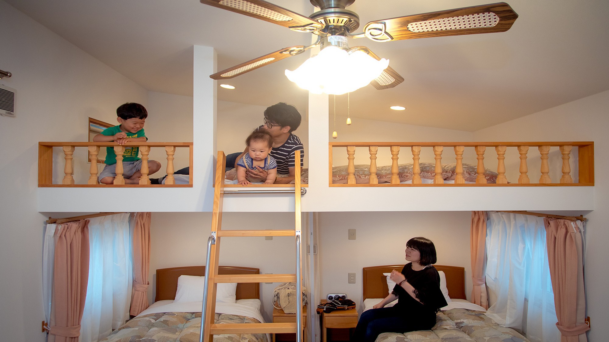 ☆ファミリーにもおすすめ！ロフト付ツインルーム