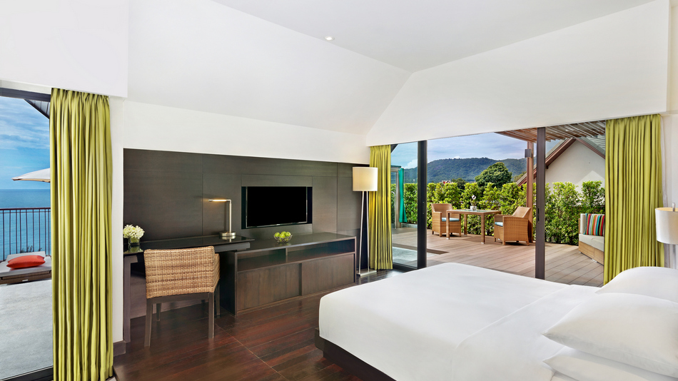 テラスルームキングベッド ワールプールバス付