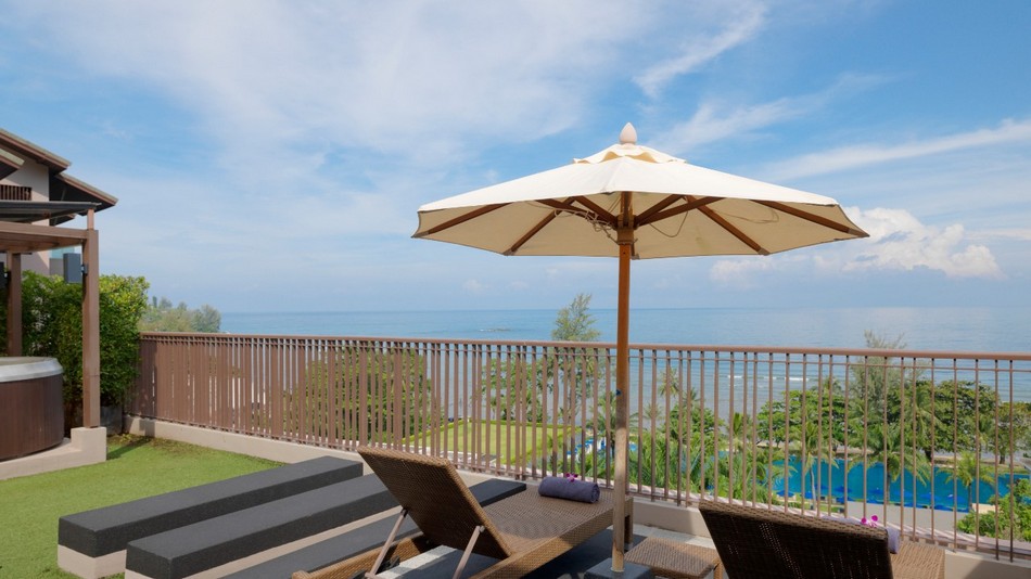 テラスルームキングベッド ワールプールバス付