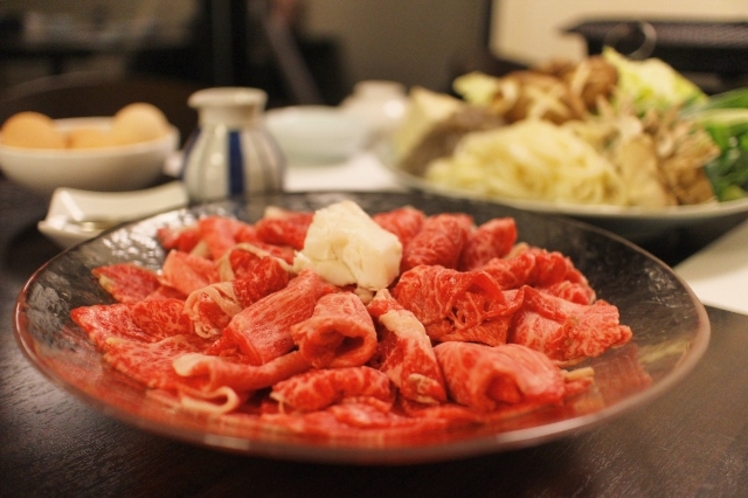 お夕食　-和牛すき焼き-