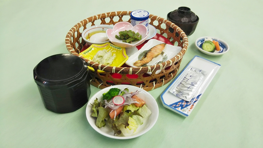 朝食一例。バランスの取れた和朝食。